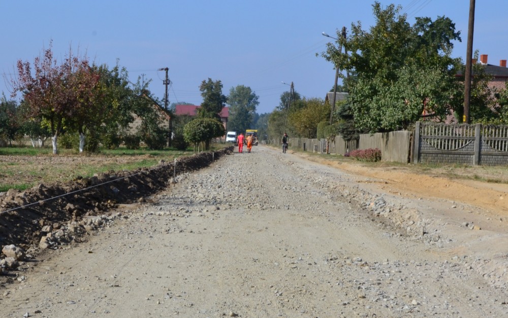 Droga Przedłęcze w trakcie remontu