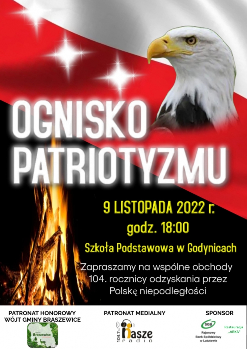 Ognisko patriotyzmu - plakat