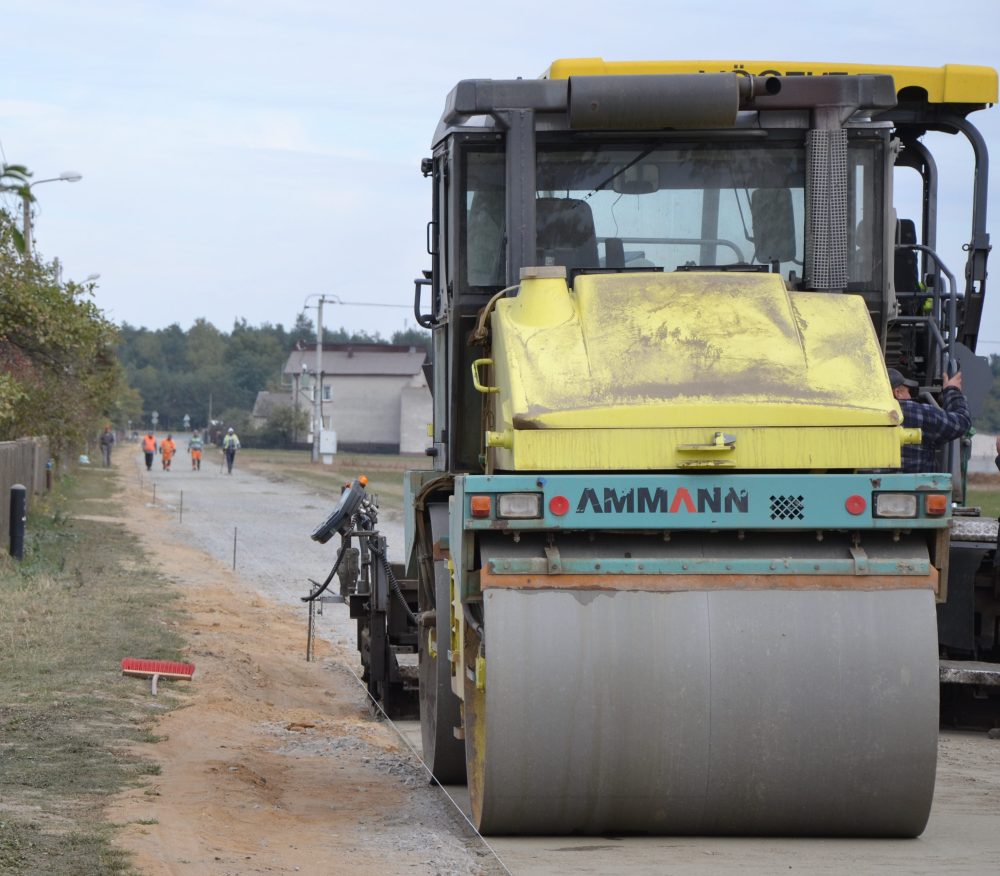 Droga Przedłęcze w trakcie remontu