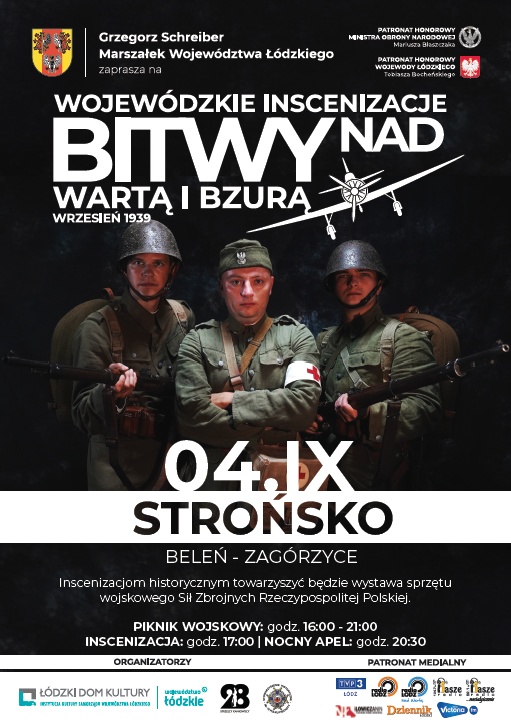 Plakat inscenizacja bitwy